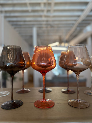 Assorted Color Wine Glasses